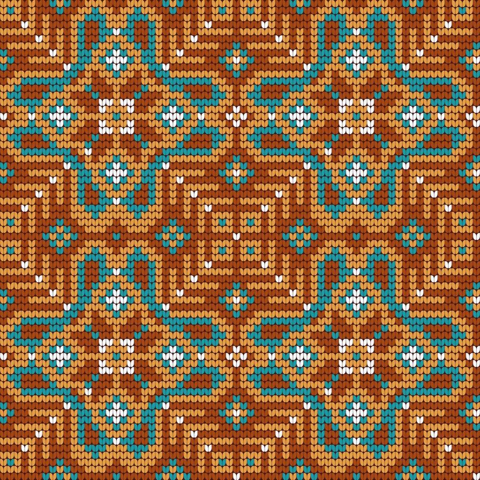 Traditional knitting pattern for Ugly Sweater vector