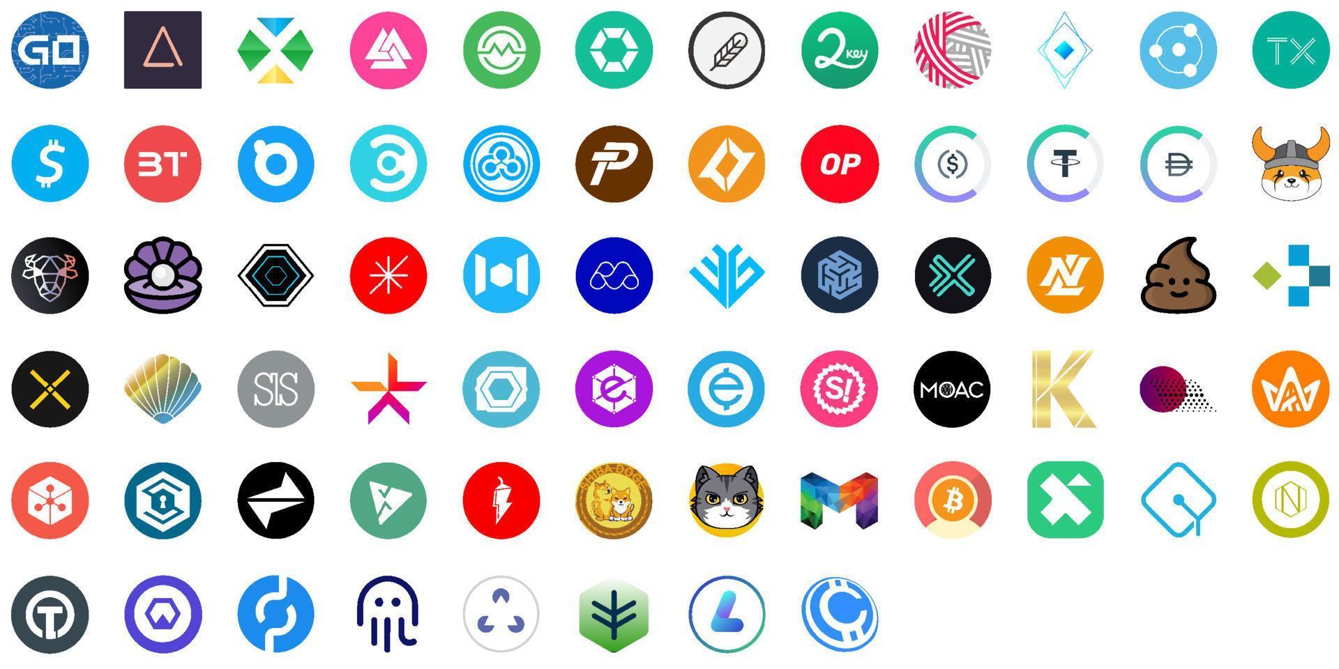 Cryptocurrency Exchange Coin Symbol Stock Trading Cryptocurrency vector