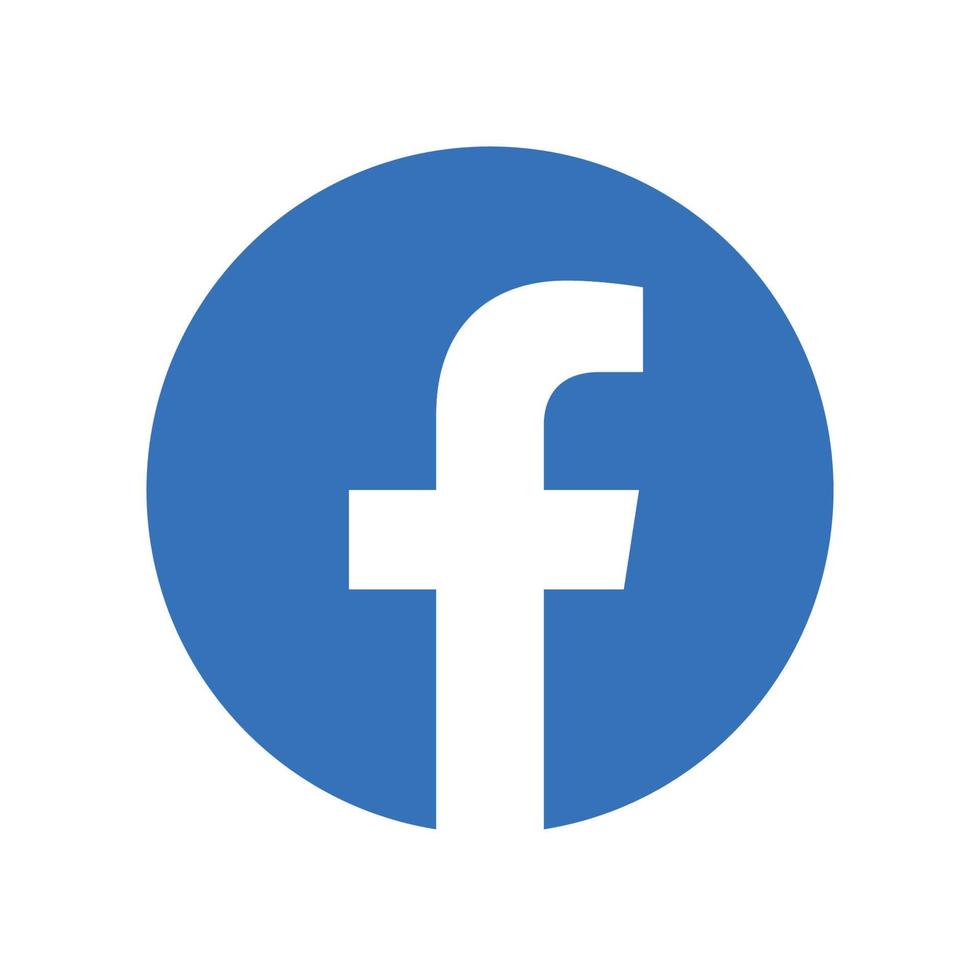 logotipo de facebook sobre fondo aislado transparente. vector