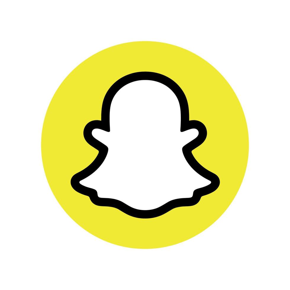 Snapchat logo on transparent isolated background. vector