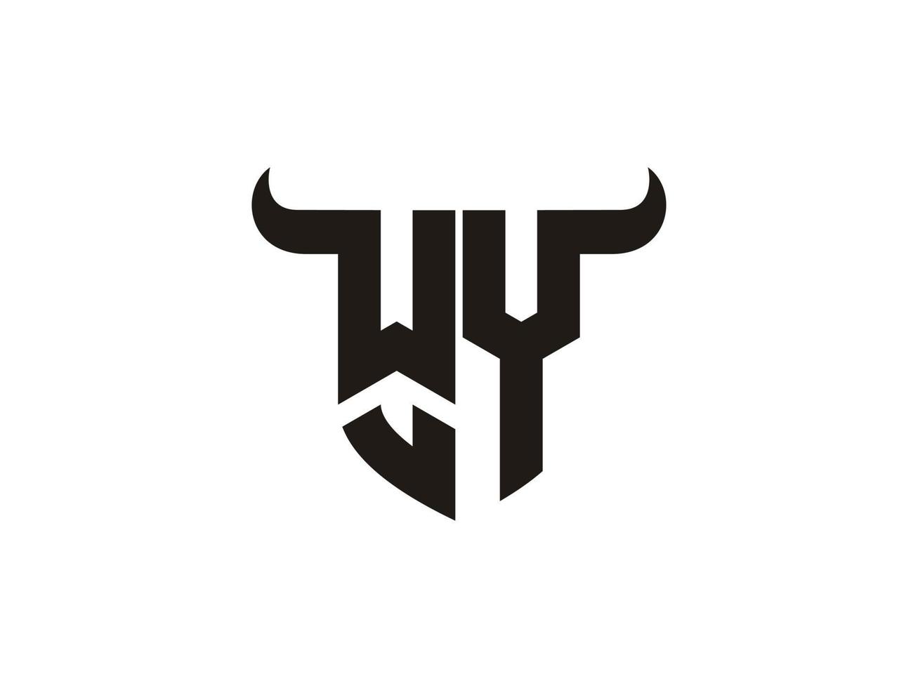 vector de plantilla de logotipo de firma de letra wy