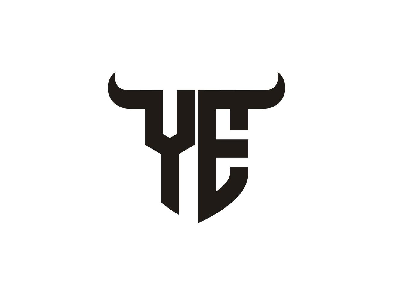 Letter YE Signature Logo Template Vector