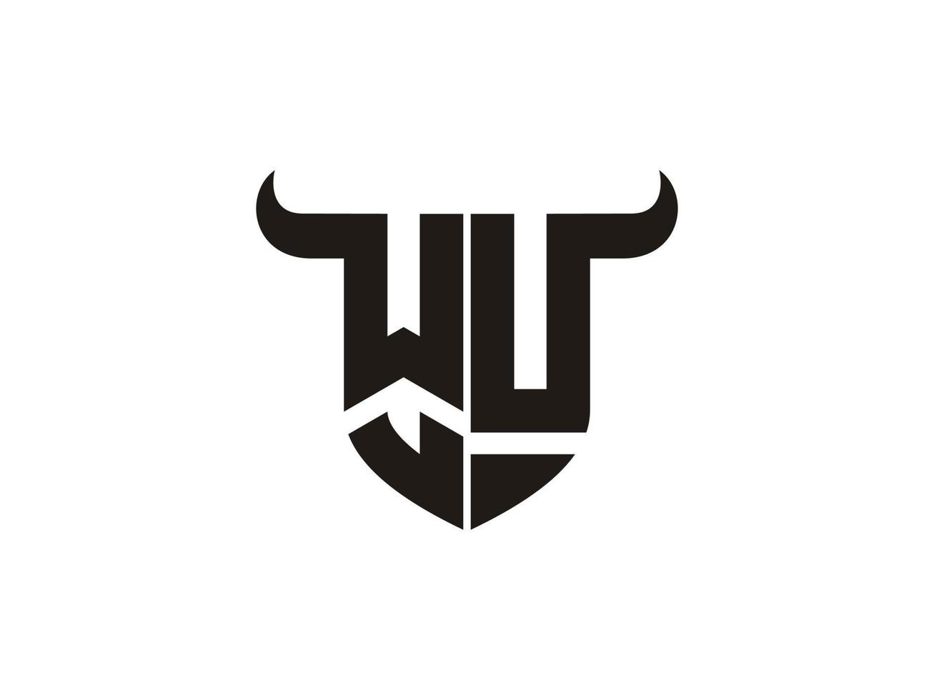 Letter WU Signature Logo Template Vector