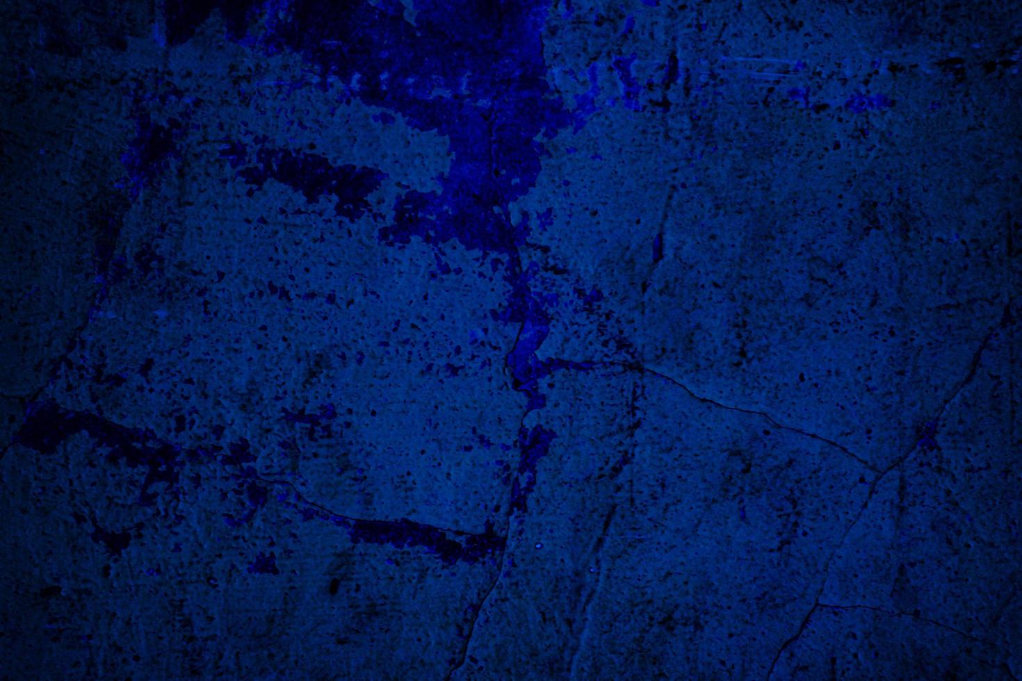 fondo de textura de cemento de hormigón de pared de grunge azul oscuro aterrador foto