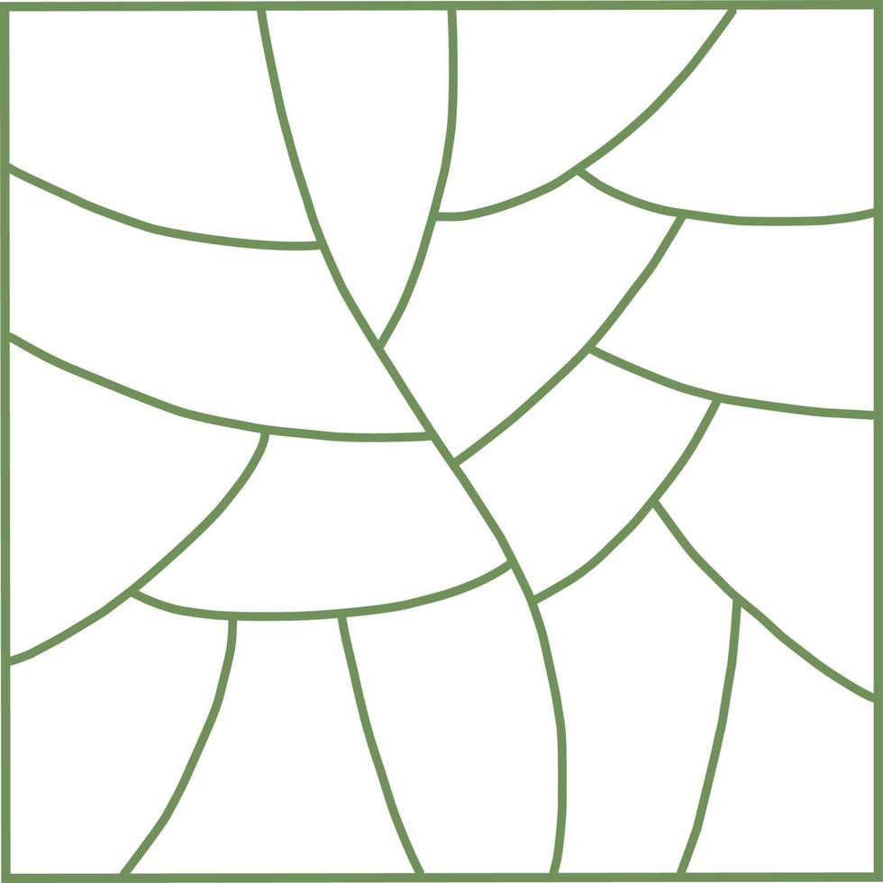 Green hand-drawn natural pattern. Vector illustration inspired by nature. Suitable for a brand of natural cosmetics, products or surface design