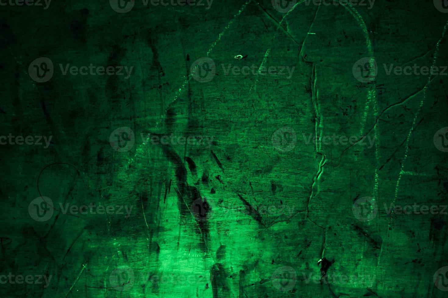 Scary dark green grunge wall concrete cement texture background photo