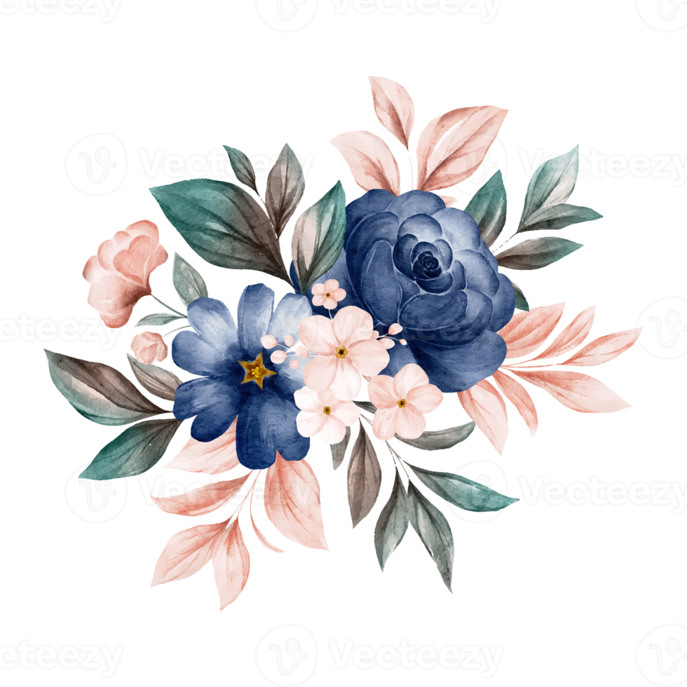 blumen- und blattillustration png