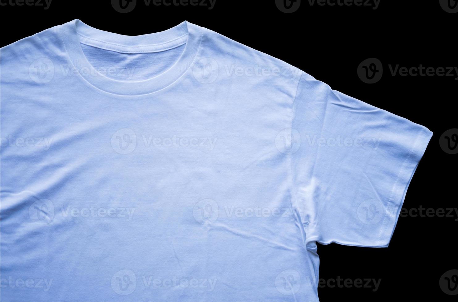 camiseta lisa para una maqueta de la colocación de detalles de diseño con una vista frontal. foto