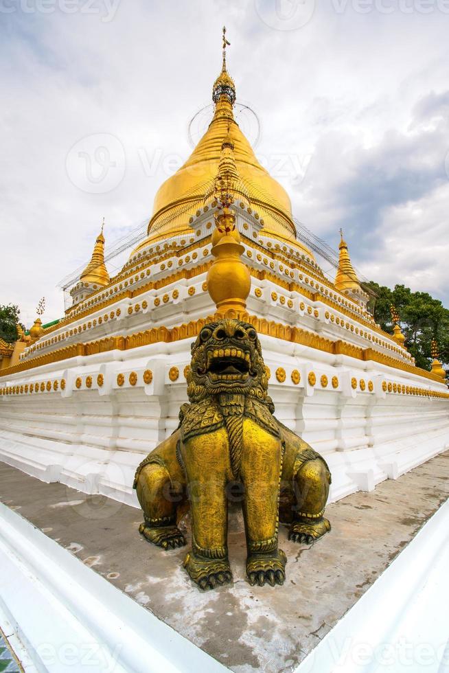 Maha Aungmye Bonzan Monastery, commonly known as the Me Nu Brick Monastery, a historic Buddhist monastery in Inwa, Mandalay region, Myanmar photo
