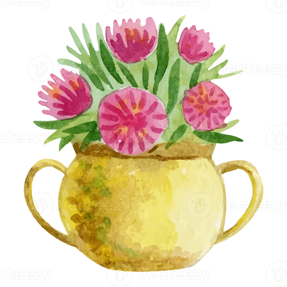 Flower and Leaf Illustration png