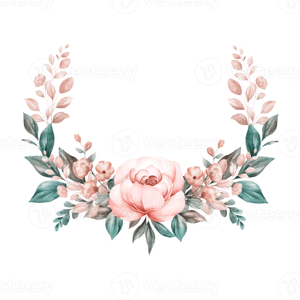 Flower and Leaf Illustration png