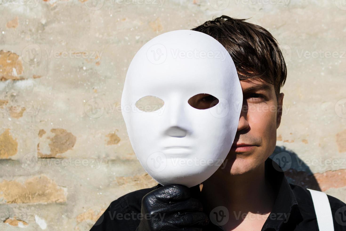 Man behind the mask. photo
