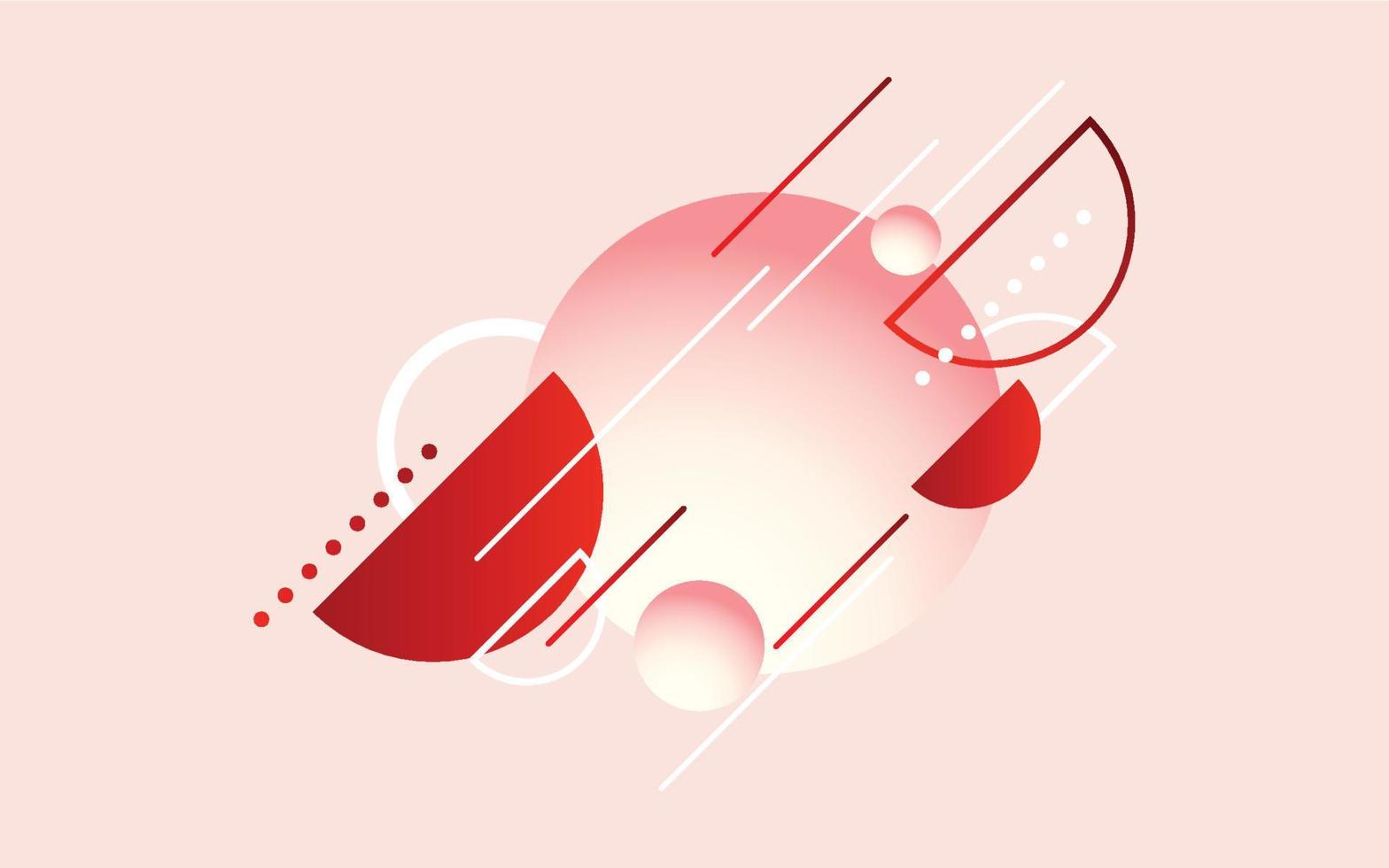 Abstract Red Modern Technology Background. Vector illustration
