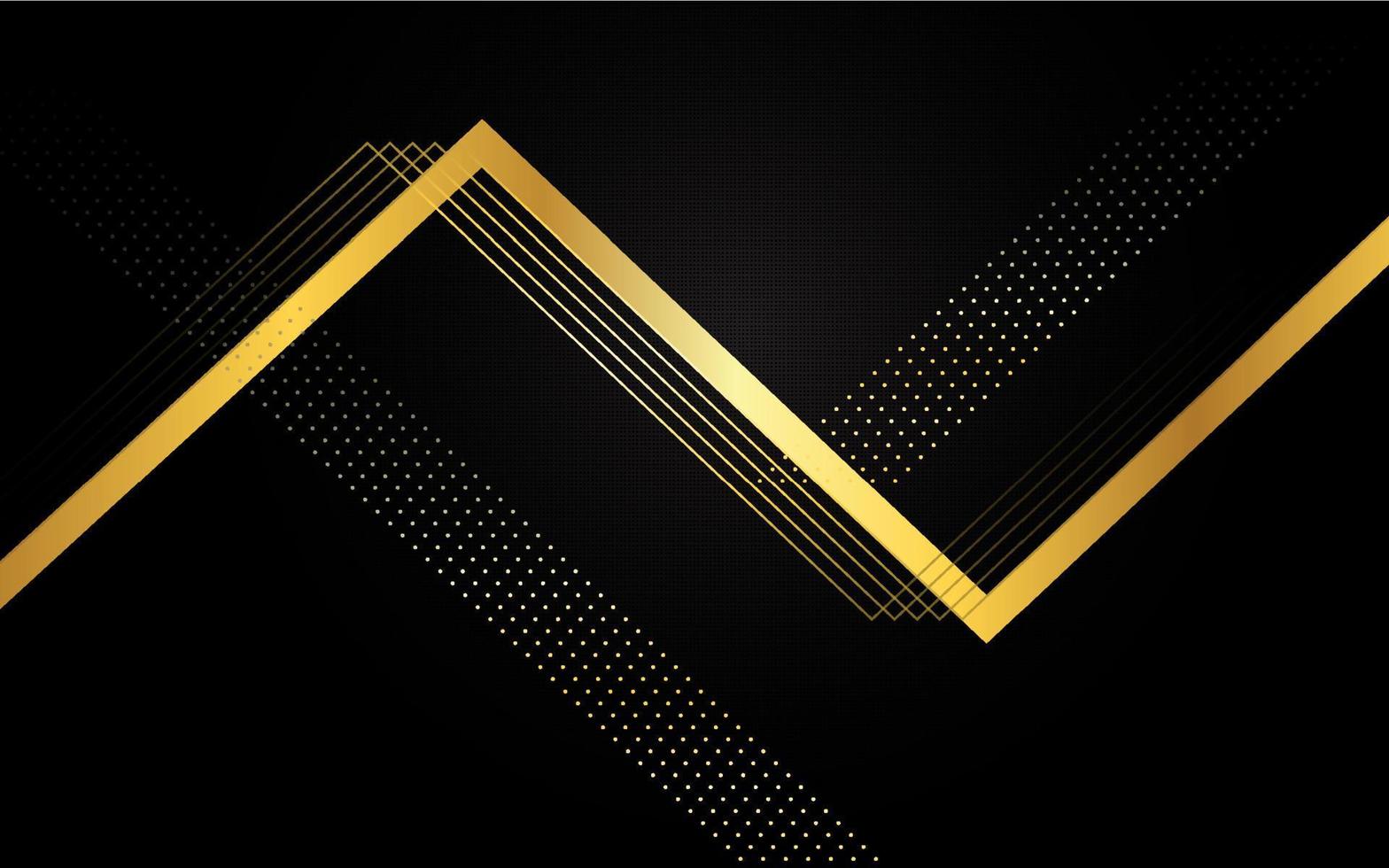 Abstract black and gold luxury background vector
