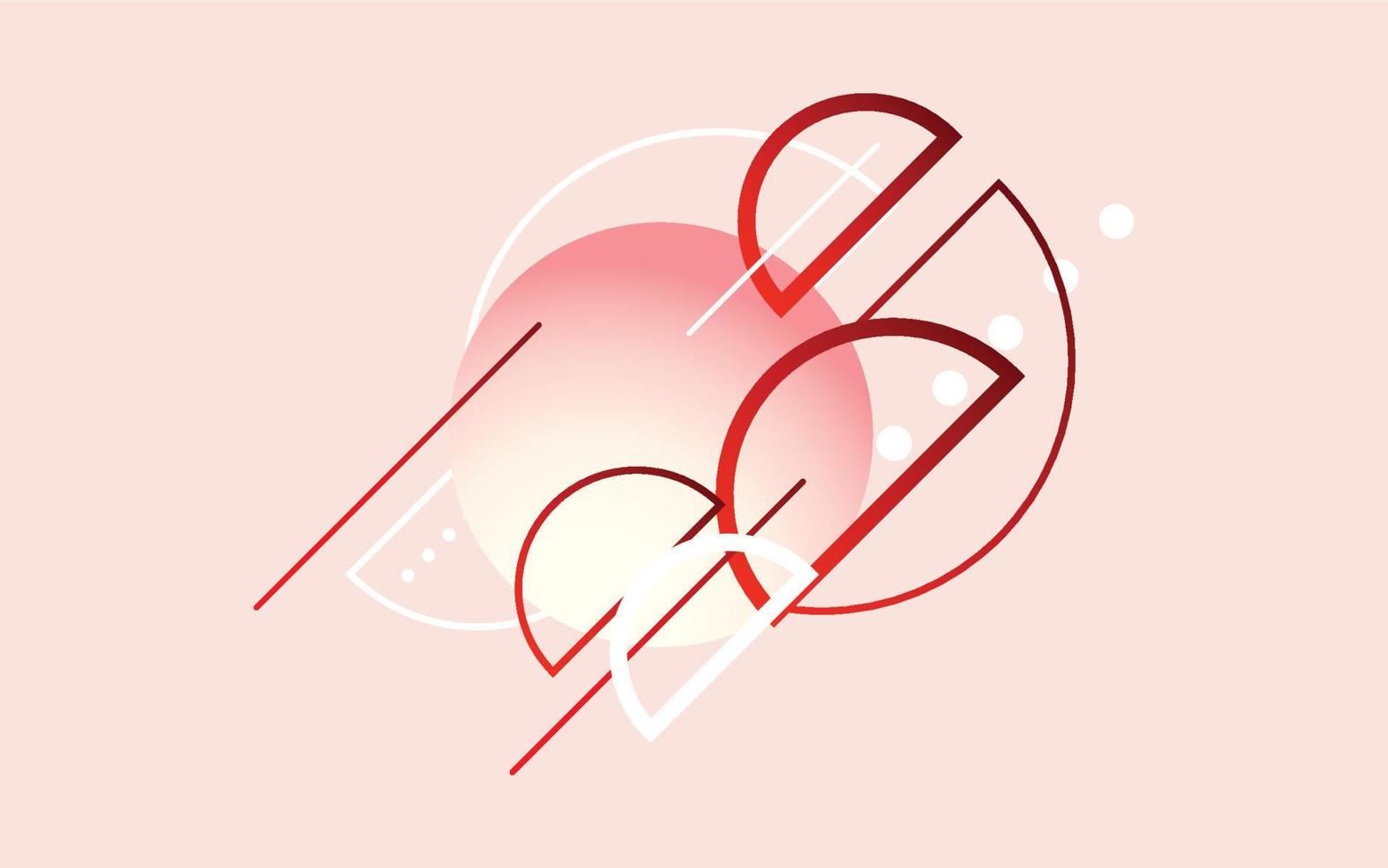 Abstract Red Modern Technology Background. Vector illustration