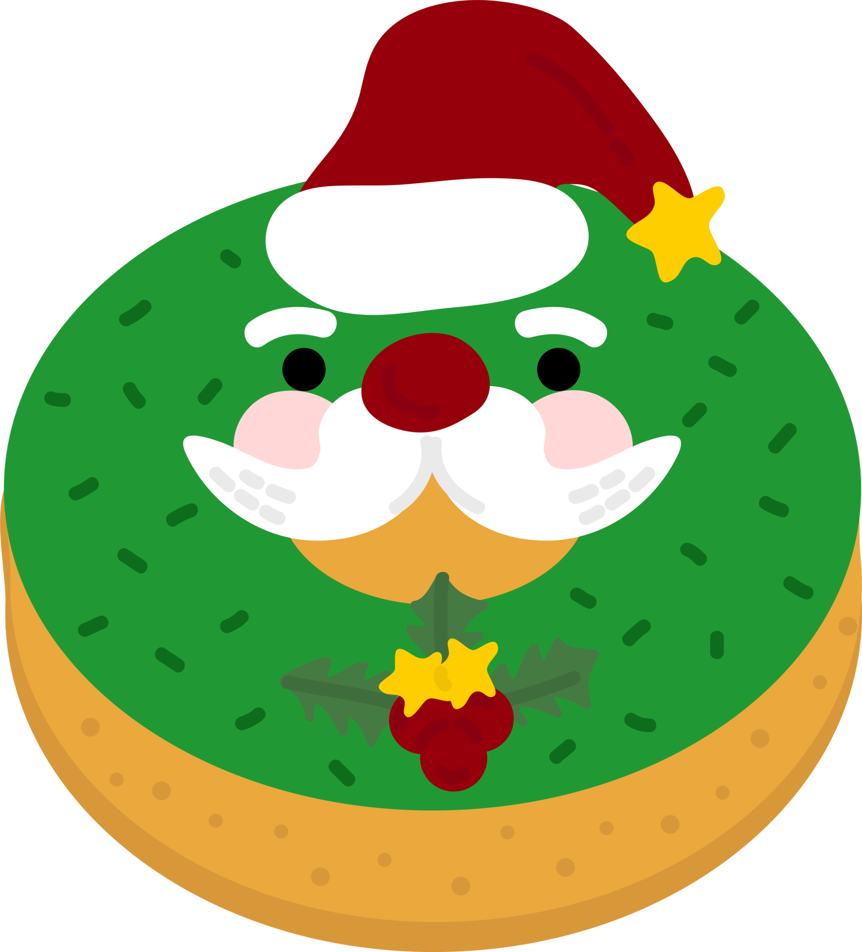 christmas Donut.wrapping paper. Christmas print supplies. Merry Christmas Party People 
