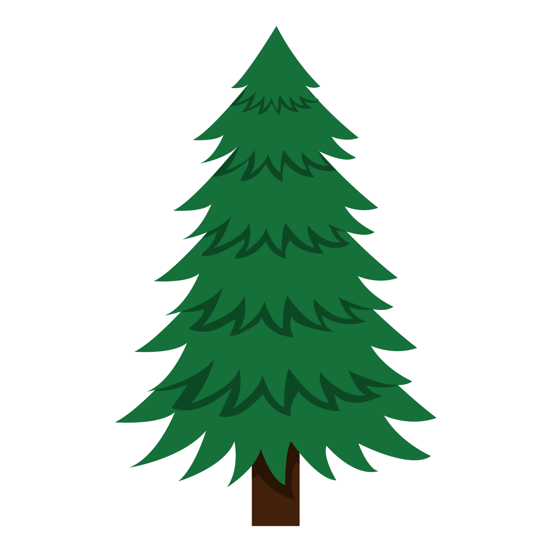 Free dibujos animados de árboles de Navidad sobre fondo transparente. árbol  de símbolo tradicional de año nuevo y navidad con guirnaldas, bombilla,  estrella. vacaciones de invierno. 12664660 PNG with Transparent Background