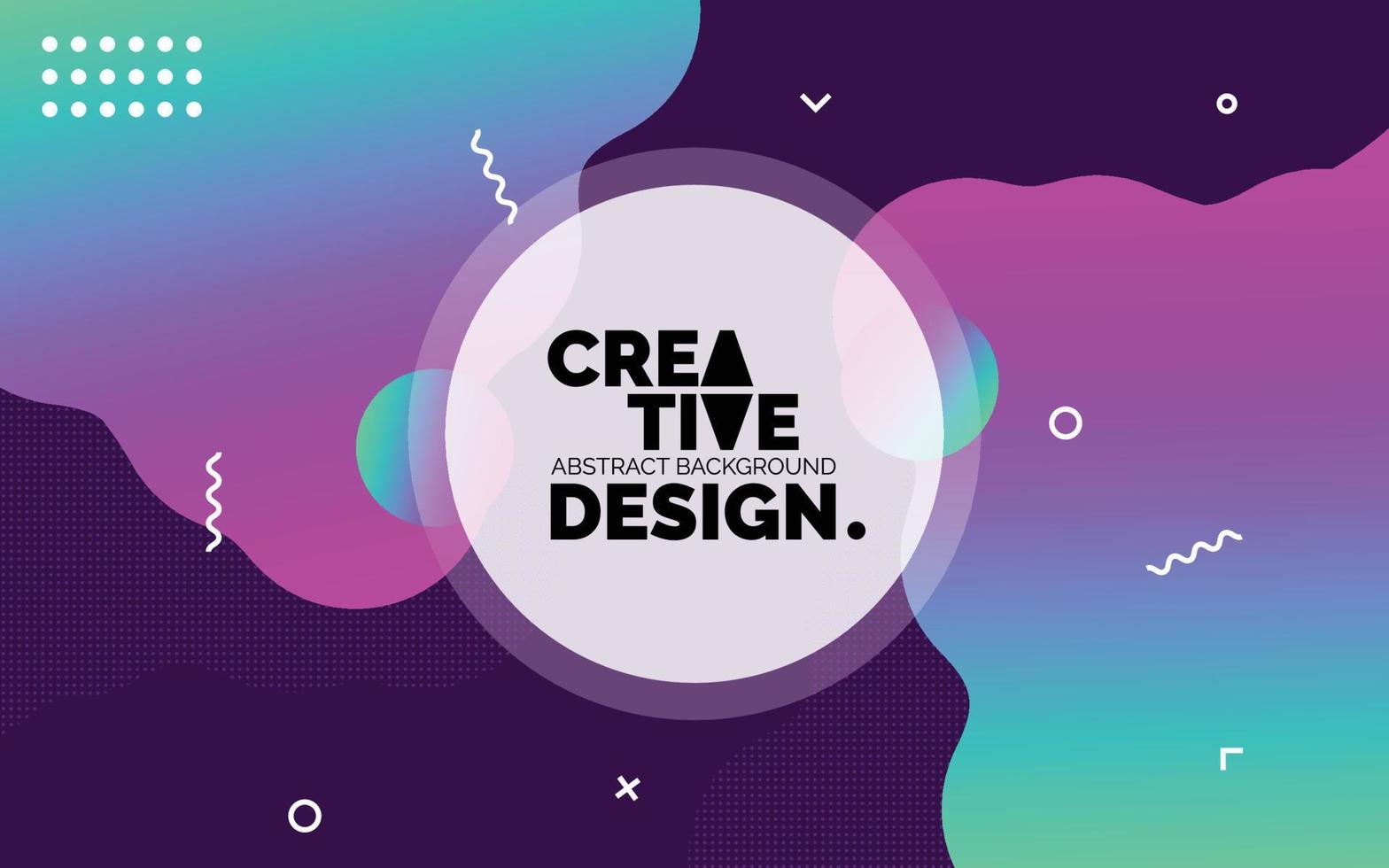 banner de plantilla creativa colorida con color degradado. diseño con forma líquida. ilustración vectorial vector