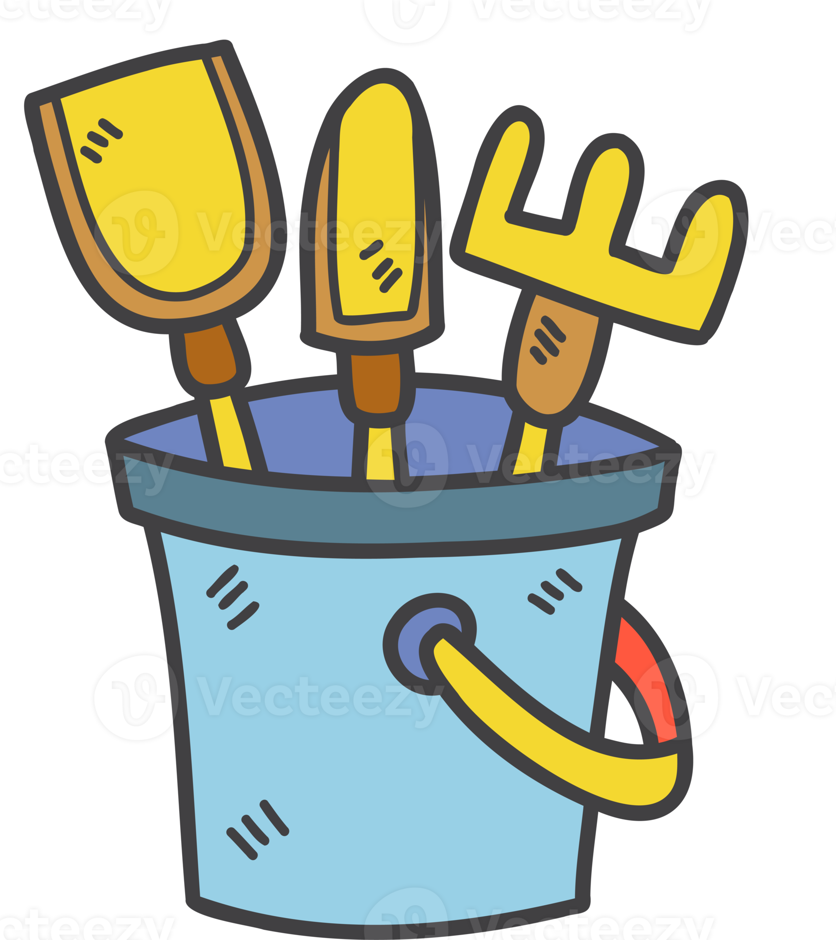 Hand Drawn Sand Bucket And Scoop Tool Illustration 12664869 PNG Hand Drawn Sand Bucket And Scoop Tool Illustration Png
