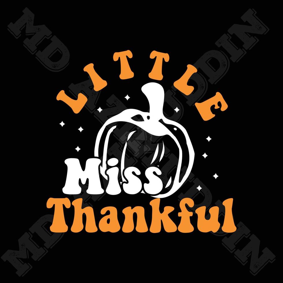 Little Miss Thankful vector