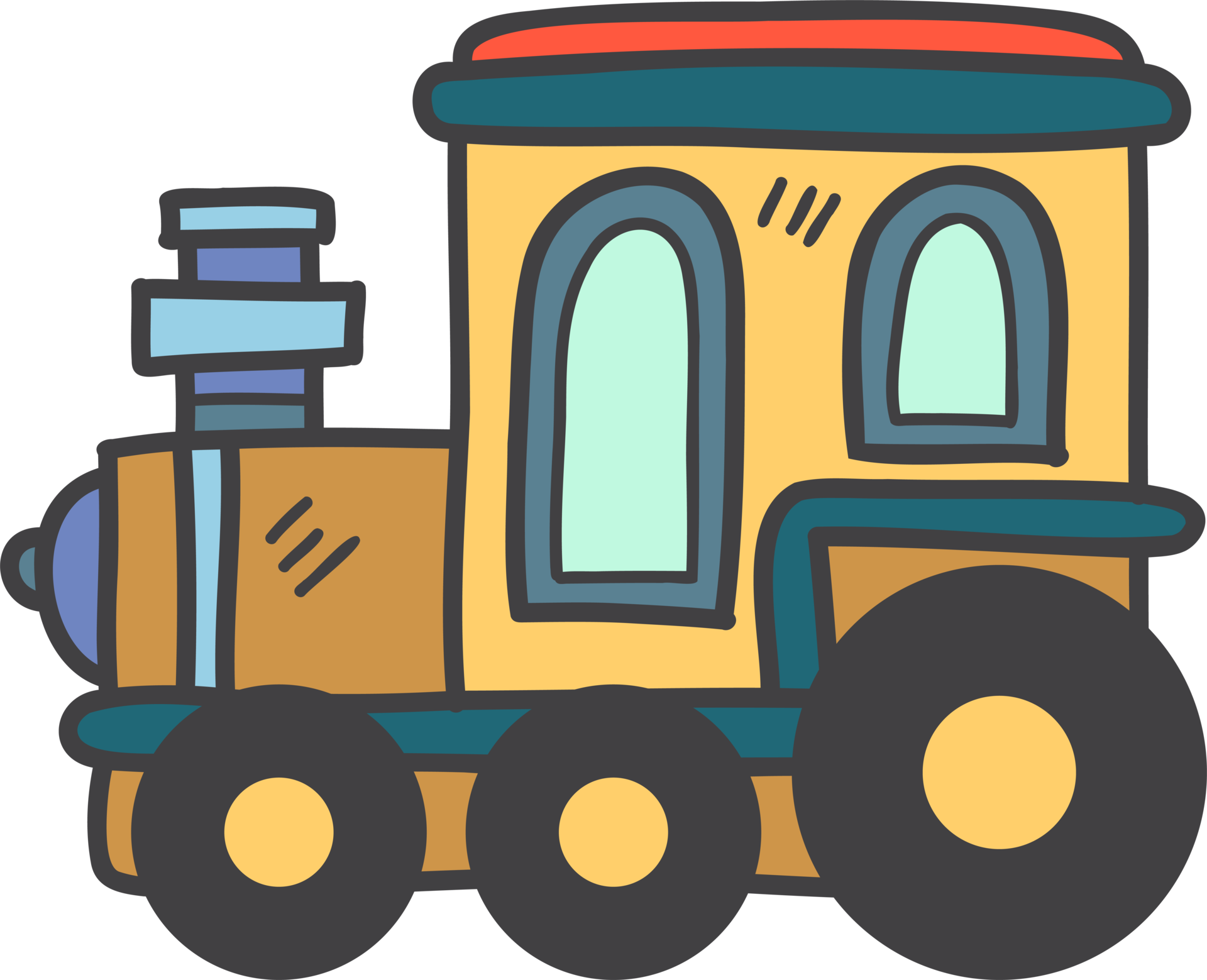 Free Hand Drawn toy train for kids illustration 12665192 PNG with  Transparent Background
