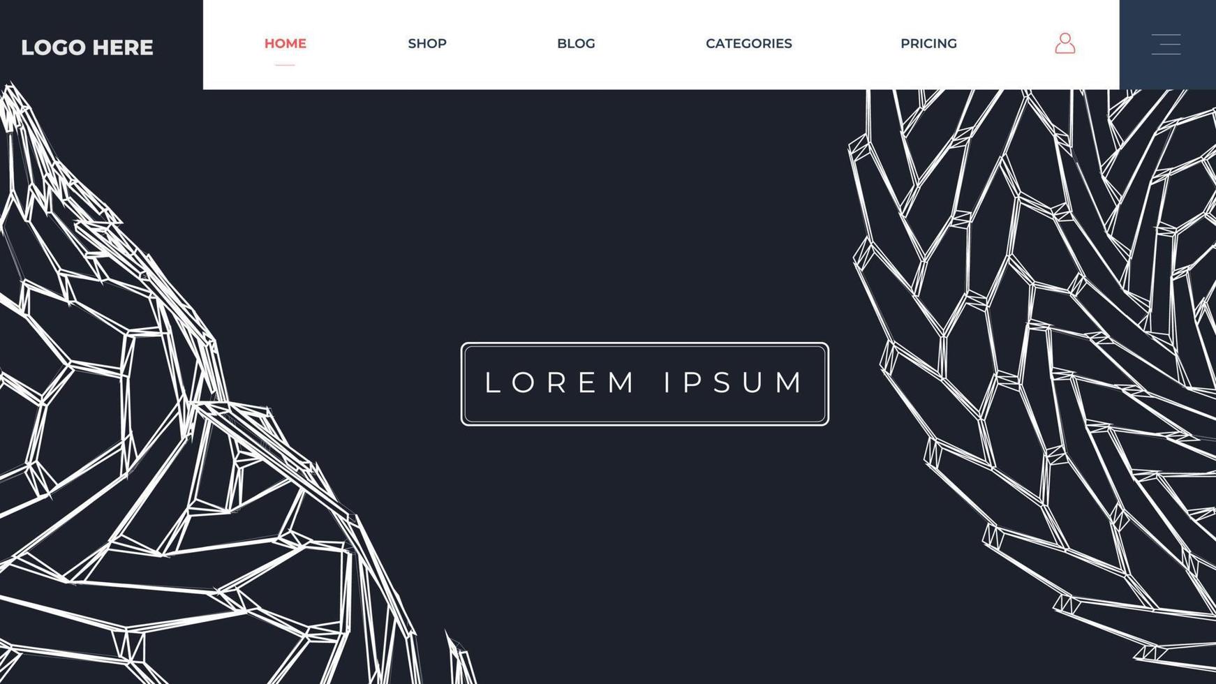 Wave of dots and weave lines. Abstract background. Network connection structure for landing page, website, banner, poster, event, etc. Eps10 vector