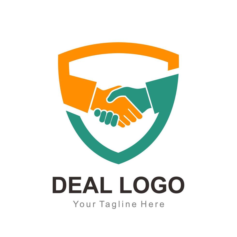 deal shield logo vector