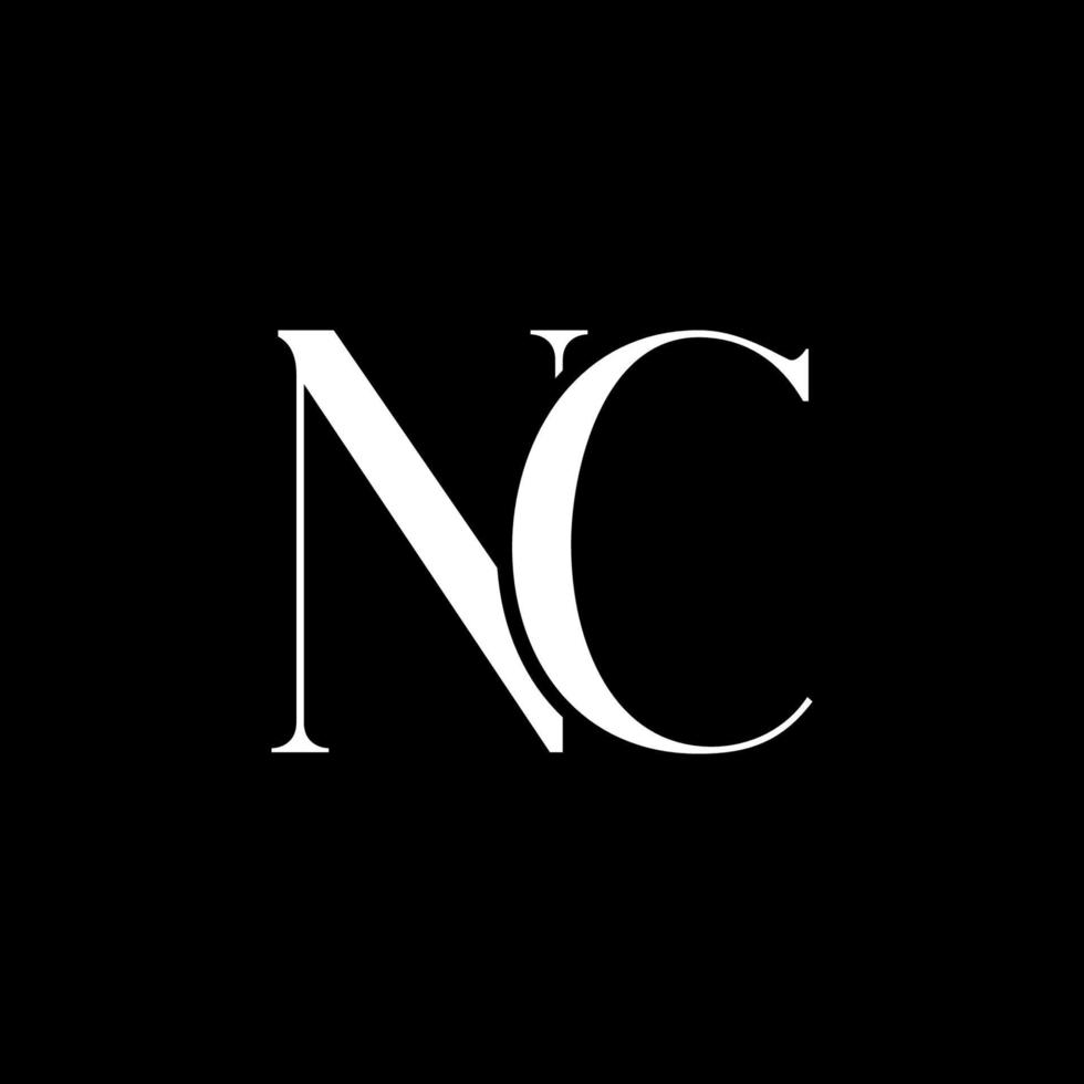 NC Logo Design Vector Pro Vector.