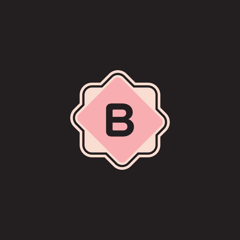 b diseño de logotipo vector vector pro