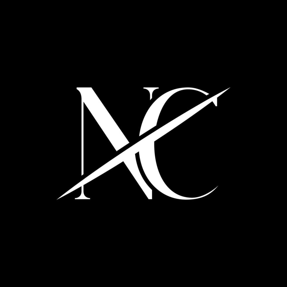 NC Logo Design Vector Pro Vector