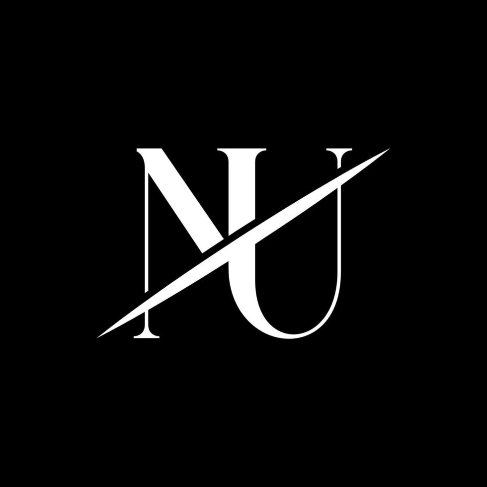 NU Logo Design Vector Pro Vector.