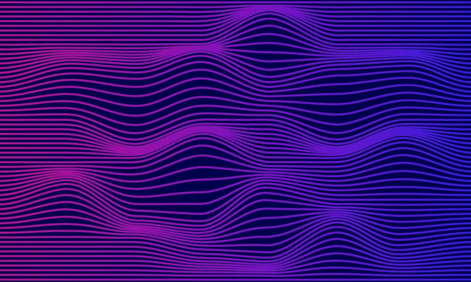 unique smooth waves on dark vector background