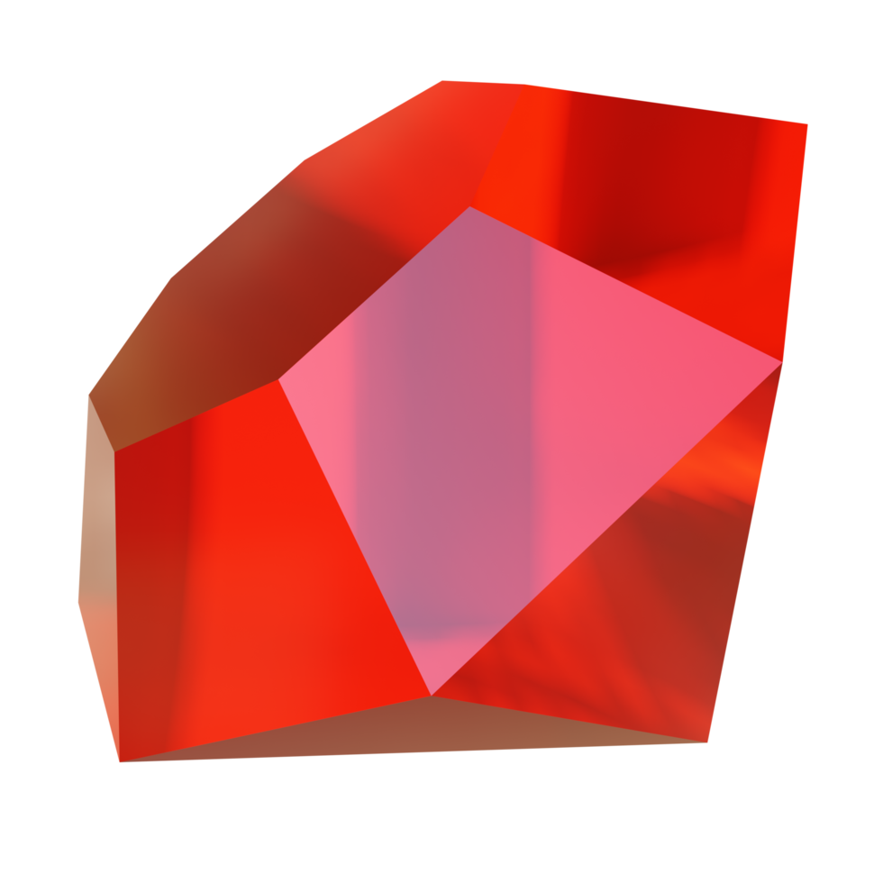 3d rubino illustrazione png