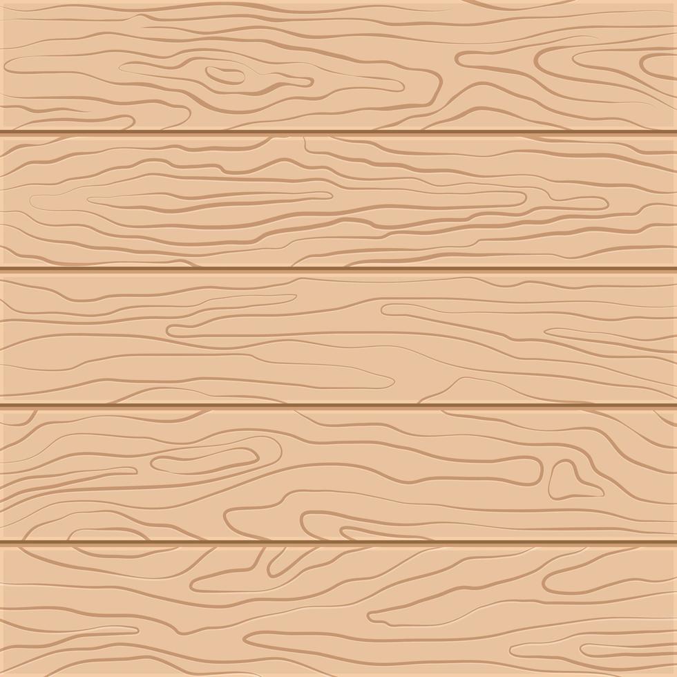 cinco tablas de madera en diseño plano vector