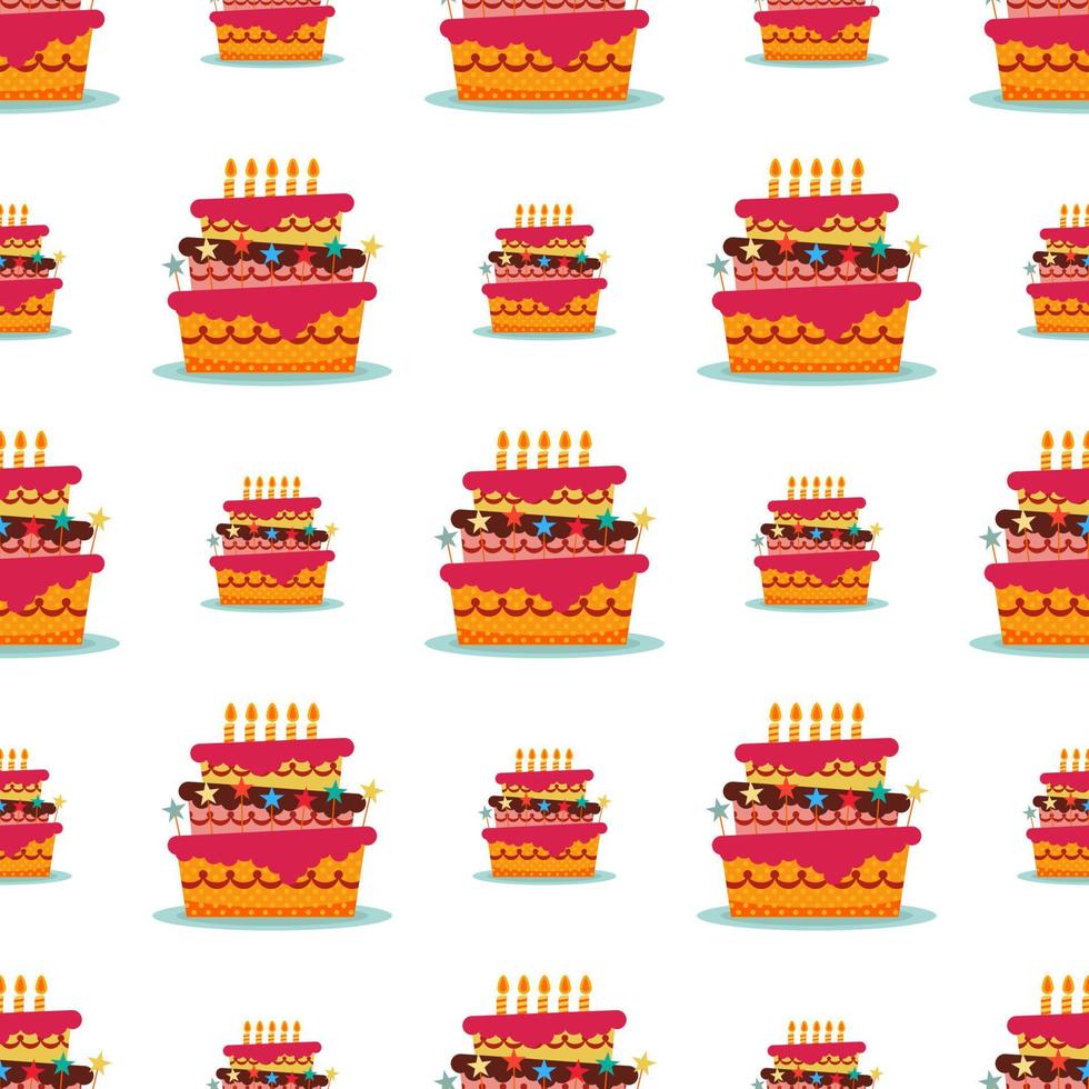 patrones sin fisuras con coloridos pasteles dulces vector