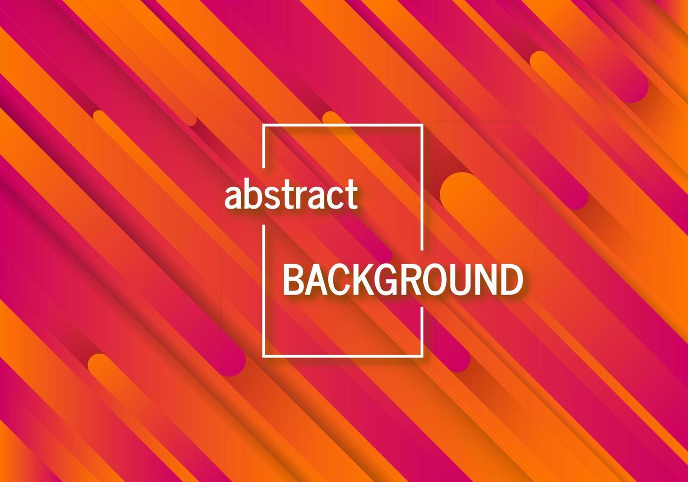 Geometric orange background with abstract lines vector