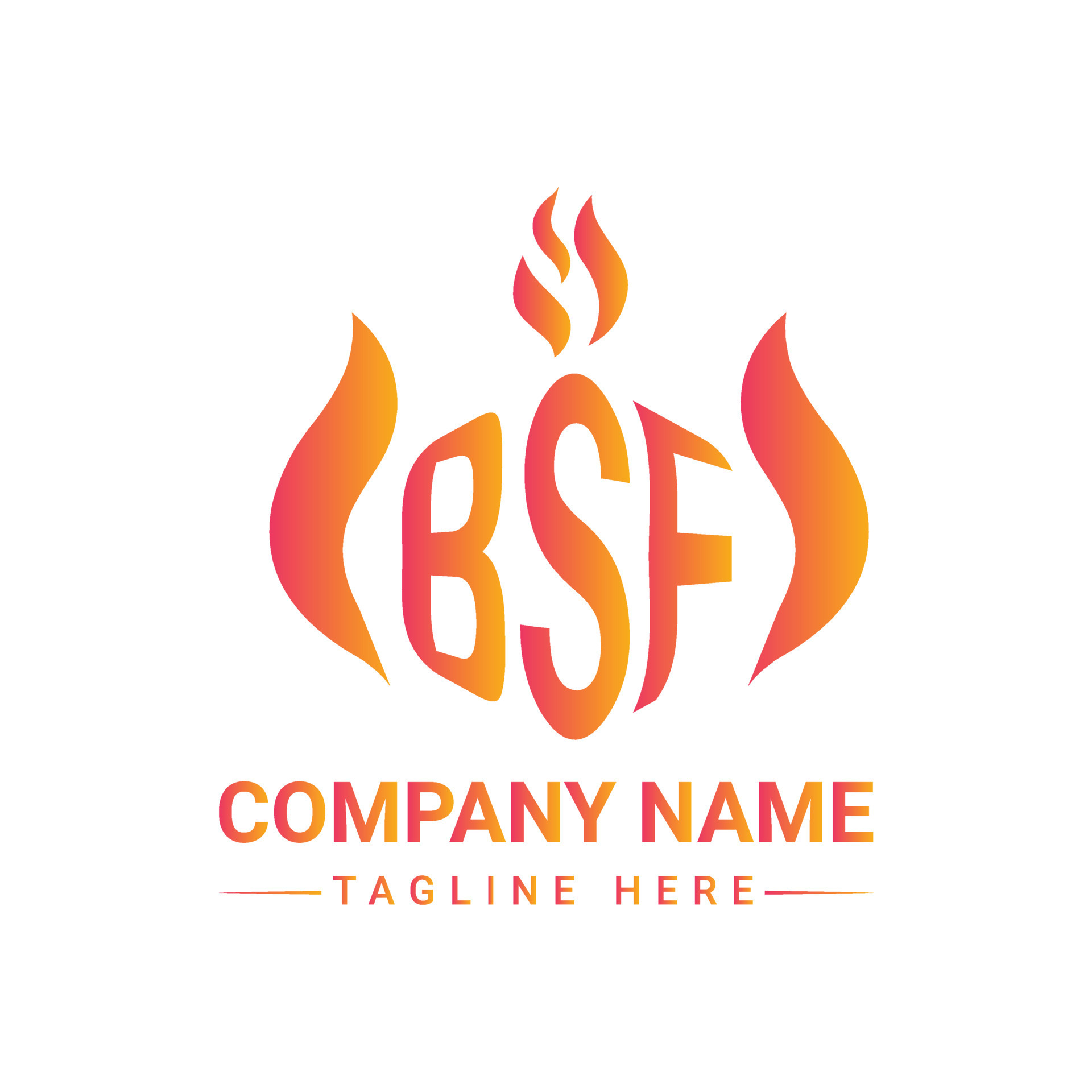 BSF Polygon logo design monogram, BSF polygon vector logo, BSF with