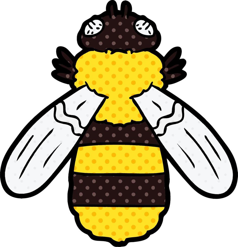 cartoon doodle character bee vector