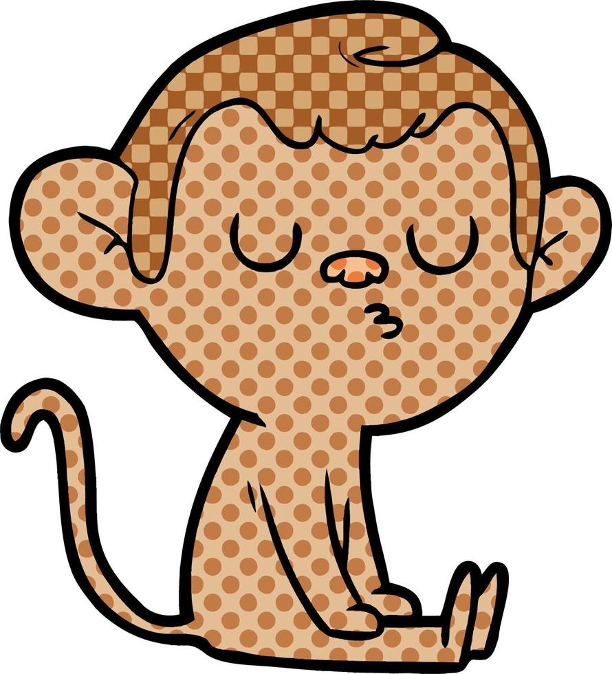 cartoon monkey character vector