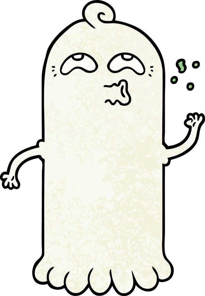 cartoon ghost character vector