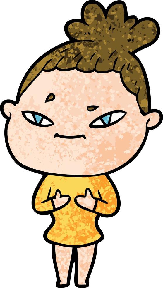 personaje de niña de dibujos animados vector