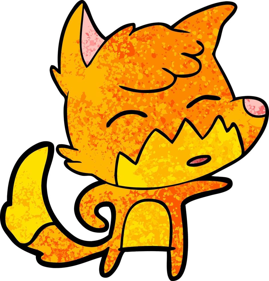 cartoon fox character vector