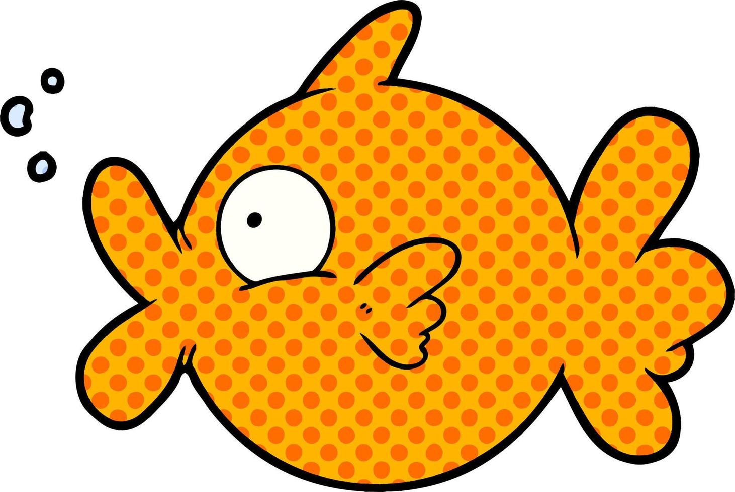 cartoon fish character vector
