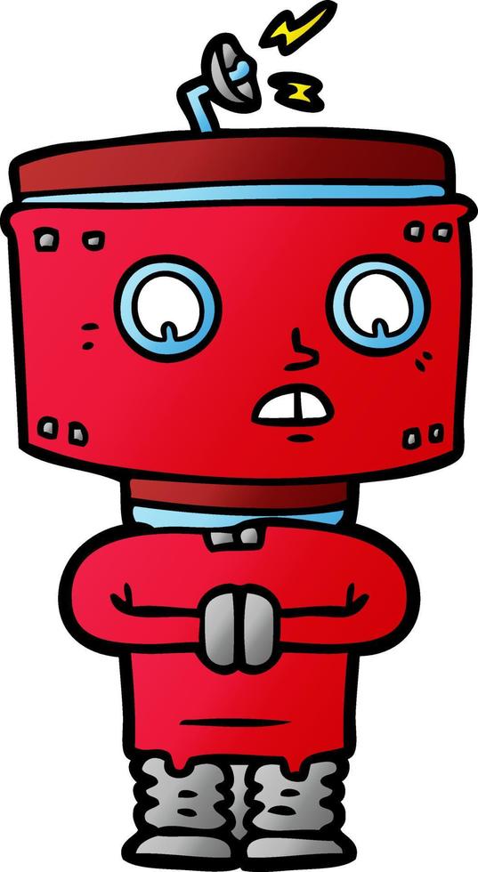 cartoon robot character vector