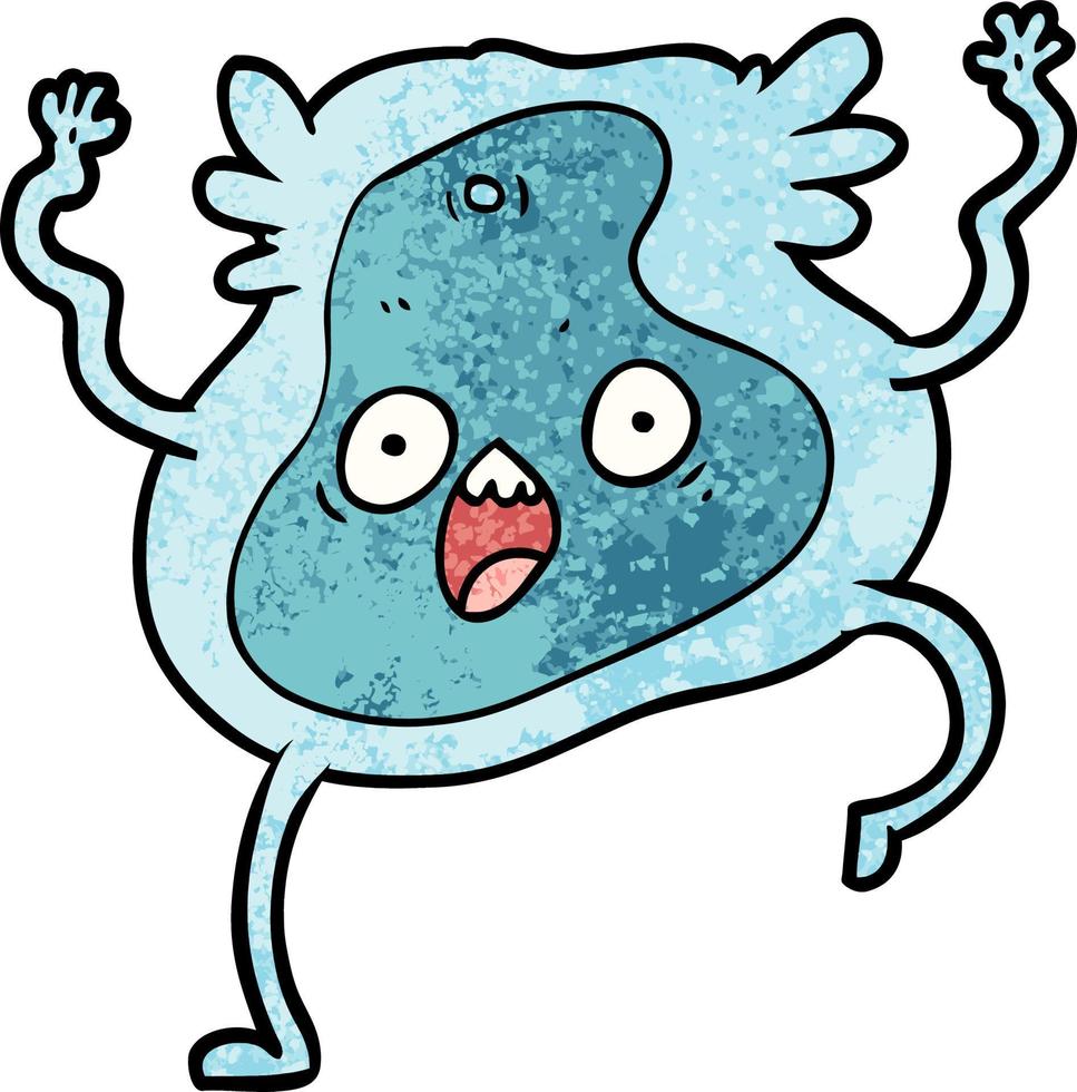 cartoon germ character vector