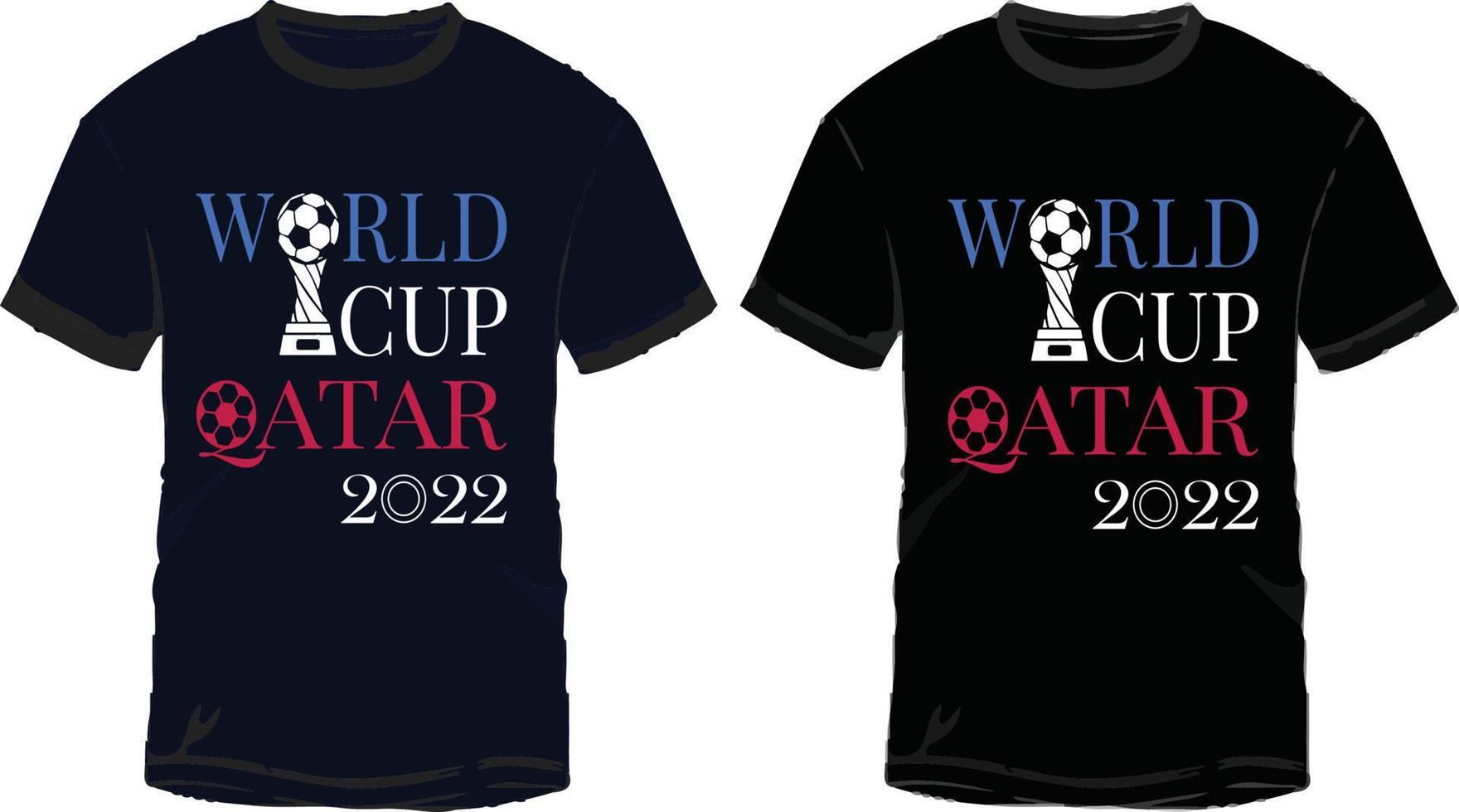diseño de camiseta de la copa mundial de la fifa qatar 2022 vector