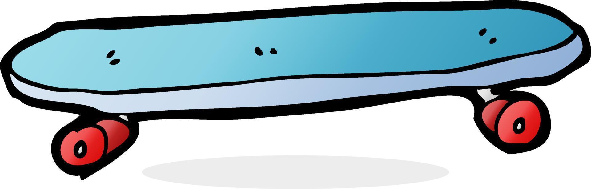 isolated cartoon skateboard vector