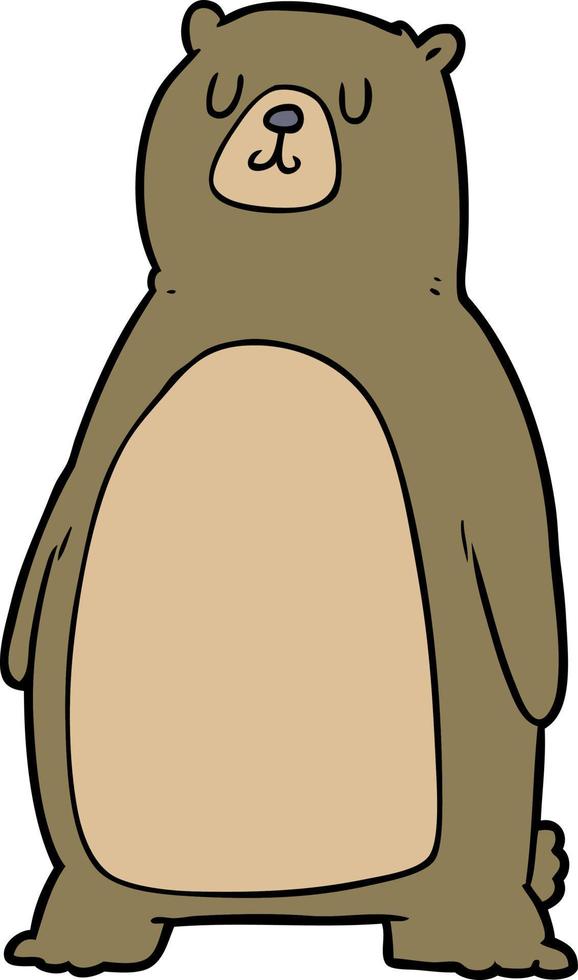 cartoon bear character vector
