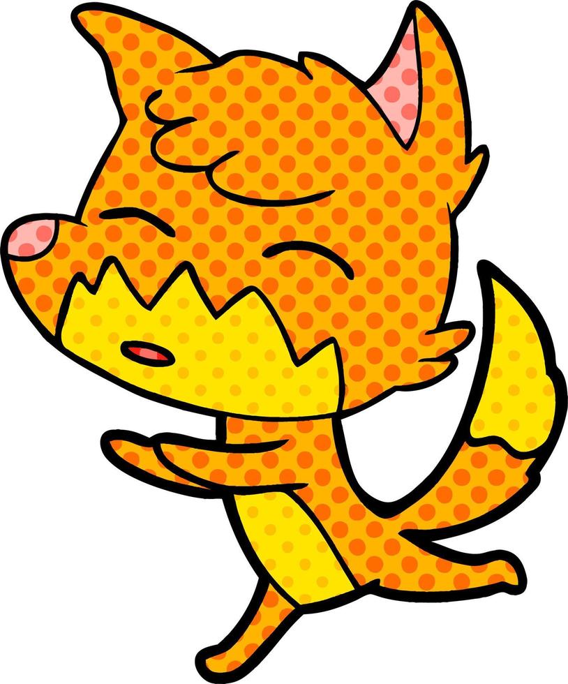 cartoon fox character vector