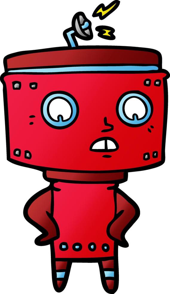 cartoon robot character vector